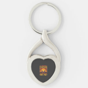 Funny Halloween Pumpkin Pie Witch Design_1 Key Ring