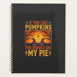 Funny Halloween Pumpkin Pie Witch Design_1 Planner