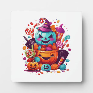 funny halloween pumpkin plaque
