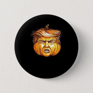 Funny Halloween Pumpkin Political Parody Donald Tr 6 Cm Round Badge