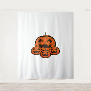 Funny Halloween Pumpkin, Spooky Halloween Tapestry