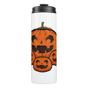 Funny Halloween Pumpkin, Spooky Halloween Thermal Tumbler