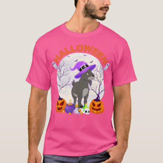 Funny Halloween Pumpkin Witchy Goat Halloween T-Shirt