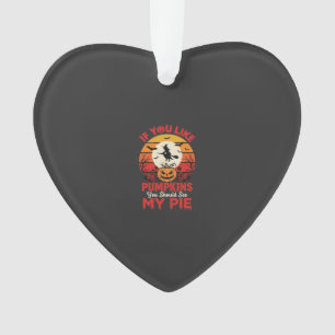 Funny Halloween Pumpkins Pie Design_1 Ornament