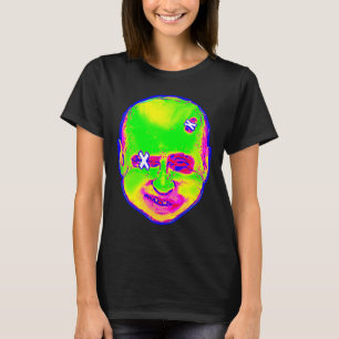 Funny Halloween Putin Clown 1980s Retro Art Ukrain T-Shirt