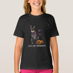 Funny Halloween Quote Let’s get Halloweird Pun T-Shirt