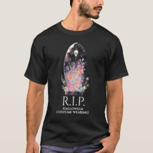 Funny Halloween Rest In Peace Gravestone T-Shirt
