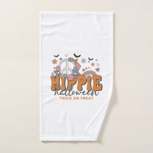 Funny Halloween saying Hippie Halloween Hand Towel