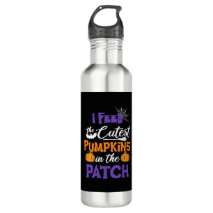 Funny Halloween Saying I Feed The Cutest Pumpkins 710 Ml Water Bottle