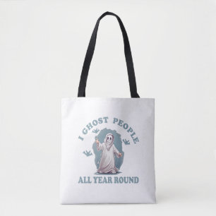 funny halloween saying tote bag