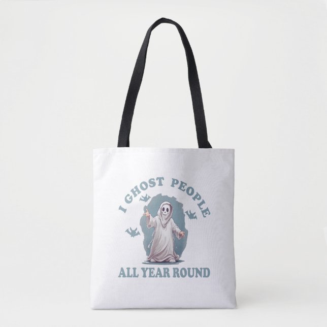 funny halloween saying tote bag (Front)