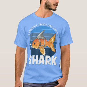 Funny Halloween Shark Costume Goldfish Aquarium Lo T-Shirt