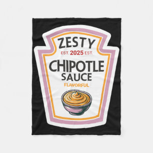 Funny Halloween Shirt 2025 Gift Zesty Chipotle Sau Fleece Blanket