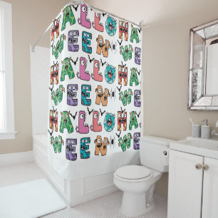 Funny Halloween Shower Curtain