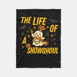 Funny Halloween Showghoul Ghost Costume Party Desi Fleece Blanket