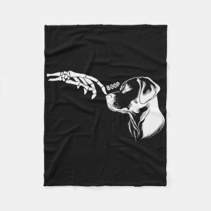 Funny Halloween Skeleton  Fleece Blanket