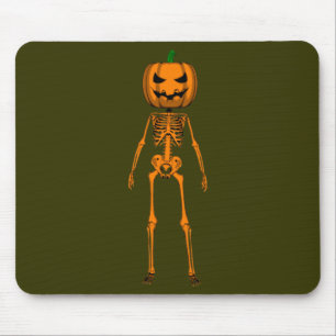 Funny Halloween Skeleton Mouse Mat