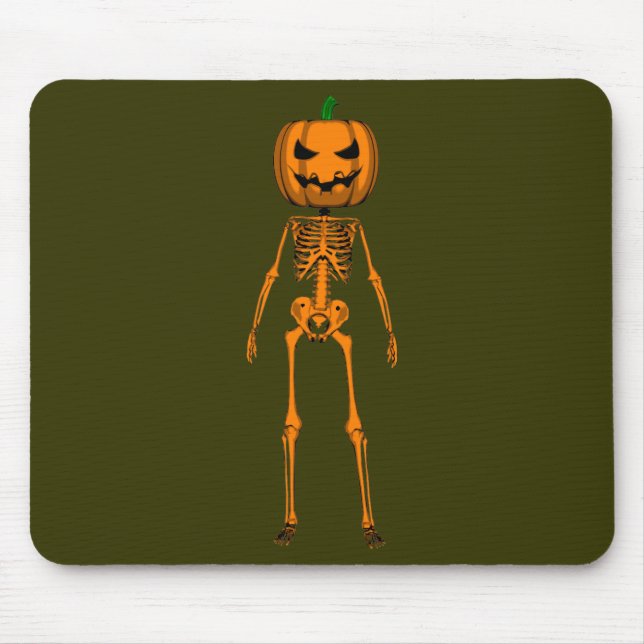 Funny Halloween Skeleton Mouse Mat (Front)