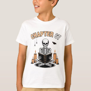 Funny Halloween Skeleton Reading Book 67 Memes _2  T-Shirt