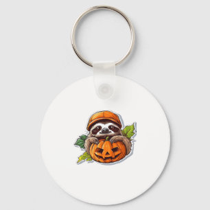 Funny Halloween Sloth Sticker Classic T-Shirt Key Ring