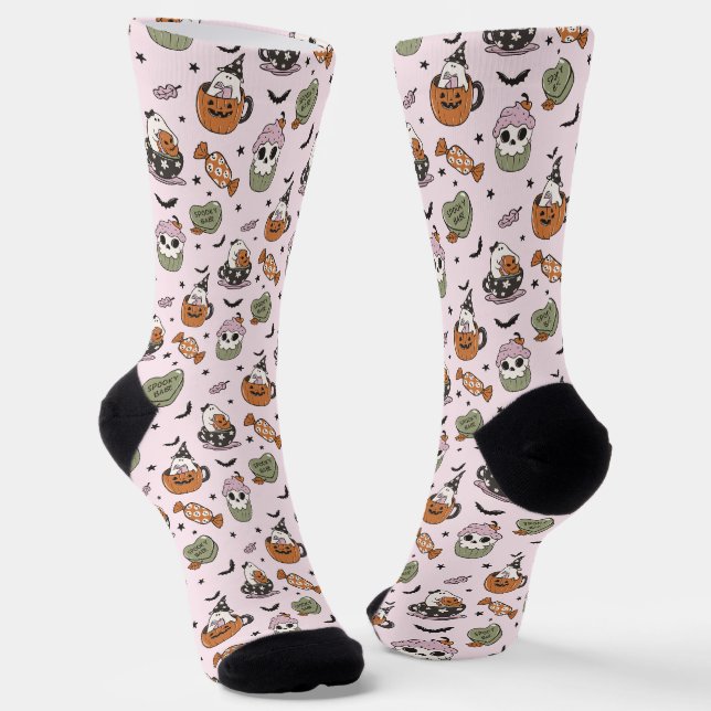 Funny Halloween Socks (Angled)