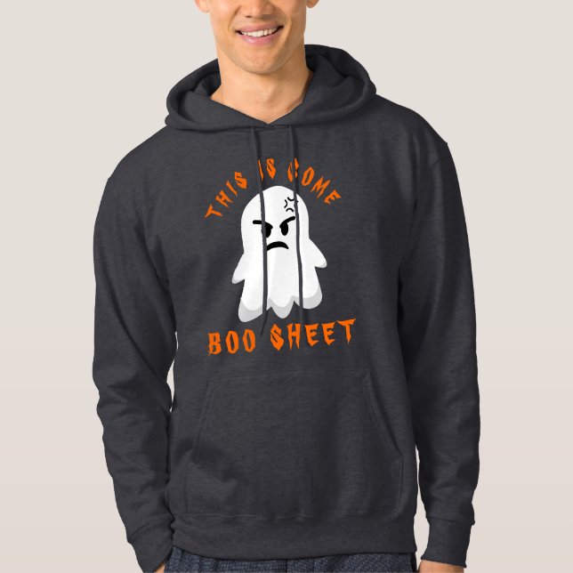 Funny Halloween Spooky Ghost This Is Boo Sheet Hoodie (Front)