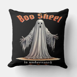 Funny Halloween Spooky Ghost with Sarcastic Humour Cushion