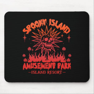 Funny Halloween Spooky Island Est 2002 Amusement P Mouse Mat