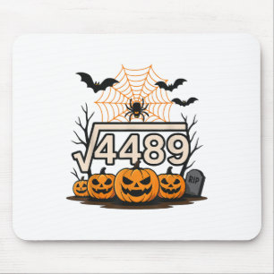 Funny Halloween Square Root 4489 67 Meme Math Teac Mouse Mat