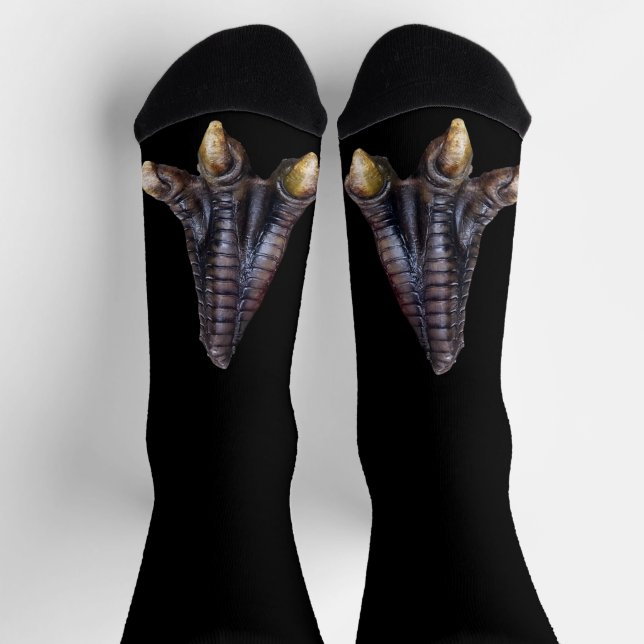 Funny Halloween T Rex Dinosaur foot Costume Socks (Top)
