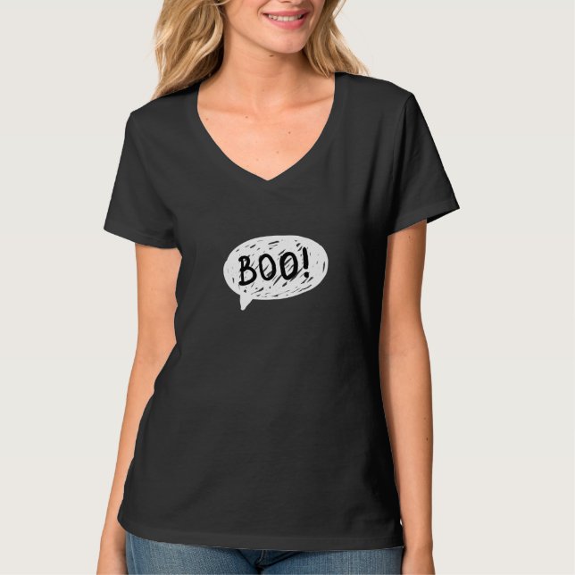Funny Halloween t-shirt BOO! 🎃 (Front)