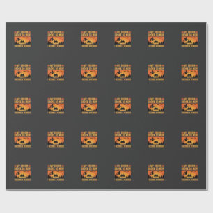 Funny Halloween Teacher Broom Broke Design (2) Wrapping Paper
