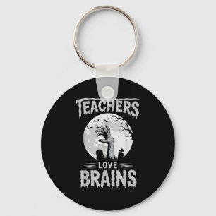 Funny Halloween Teacher S Zombie Teachers Love Bra Key Ring