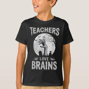 Funny Halloween Teacher S Zombie Teachers Love Bra T-Shirt