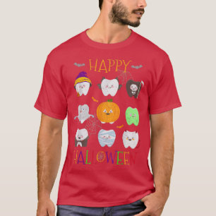 Funny Halloween Teeth Costume Dentist Assistant To T-Shirt