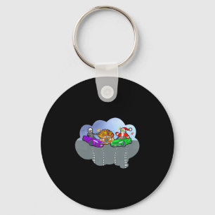 Funny Halloween Thanksgiving Christmas Crash Hallo Key Ring