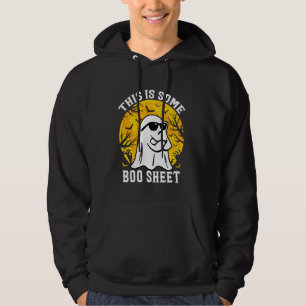 Funny Halloween This Is Some Boo Sheet Ghost Retro Hoodie