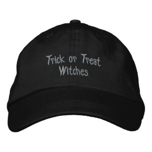 Funny Halloween Trick or Treat Witches Black Hat