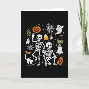 Funny Halloween Trump Skeleton Trump Card