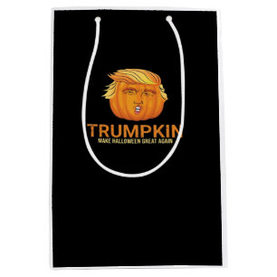 Funny Halloween Trumpkin - Fall Make Halloween Gre Medium Gift Bag