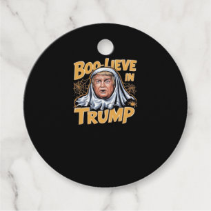Funny Halloween Trumpkin Make Halloween Great Aga Favour Tags