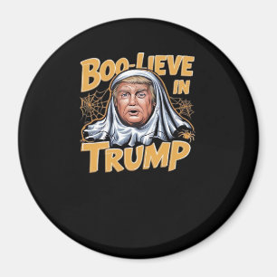 Funny Halloween  Trumpkin Make Halloween Great Aga Magnet