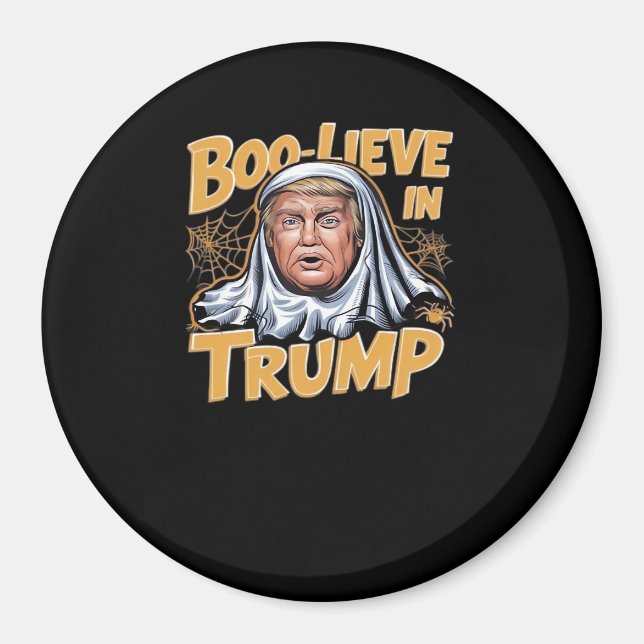 Funny Halloween  Trumpkin Make Halloween Great Aga Magnet (Front)