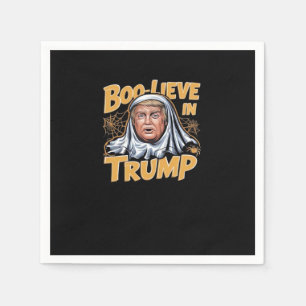 Funny Halloween  Trumpkin Make Halloween Great Aga Napkin