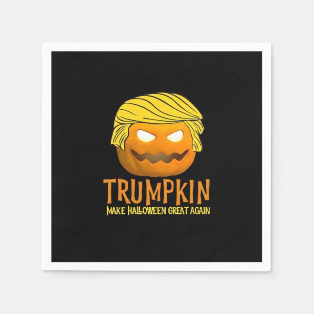 Funny Halloween Trumpkin Napkin (Front)