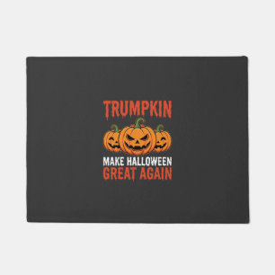 Funny Halloween Trumpkin Pumpkin Parody Doormat