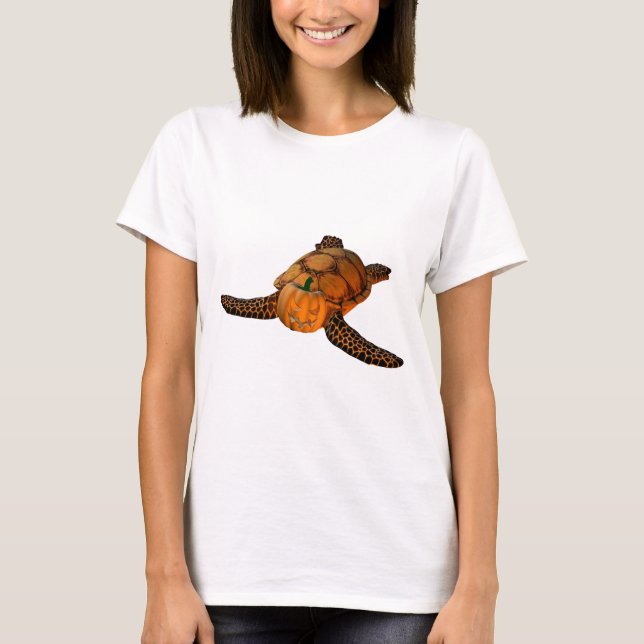 Funny Halloween Turtle T-Shirt (Front)