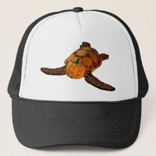 Funny Halloween Turtle Trucker Hat