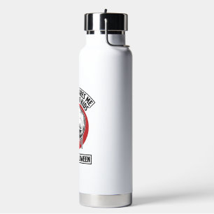 Funny Halloween Two Kids Skull Shirt Design_1 Water Bottle