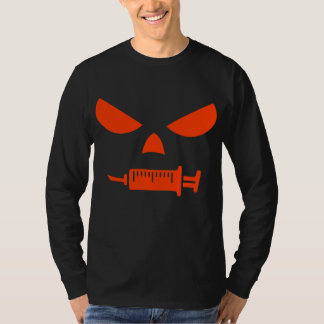 Funny Halloween Vaccinated Pumpkin Jack o Lantern T-Shirt